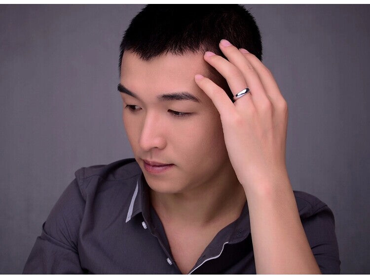 925 Silver Ring Male Index Finger Little Female