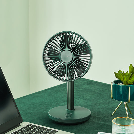 Moving Head Small Fan Mute Office Desk Desktop Small Large Wind Power Mini Retractable Electric Fan Small Usb Charger