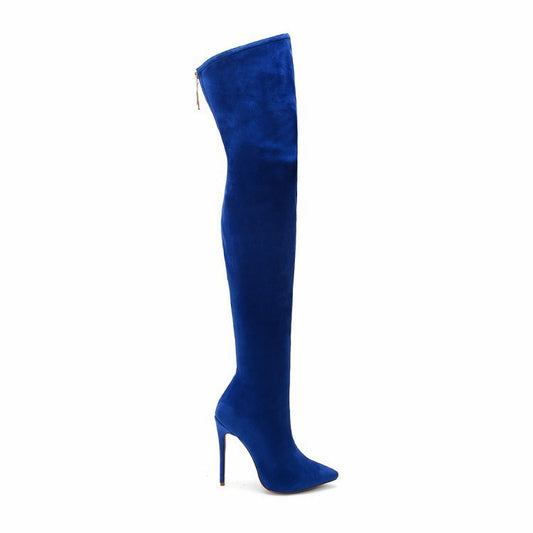 Fashion Stretch Pointy Toe High Heel Over-the-knee Boots For Women