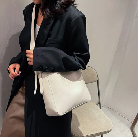 Large-capacity Bucket Style Simple Shoulder Handbag