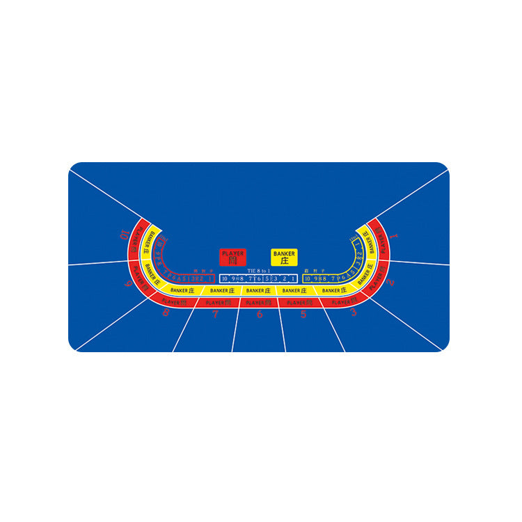 Game Poker Rubber Table Mat Square Round Chips