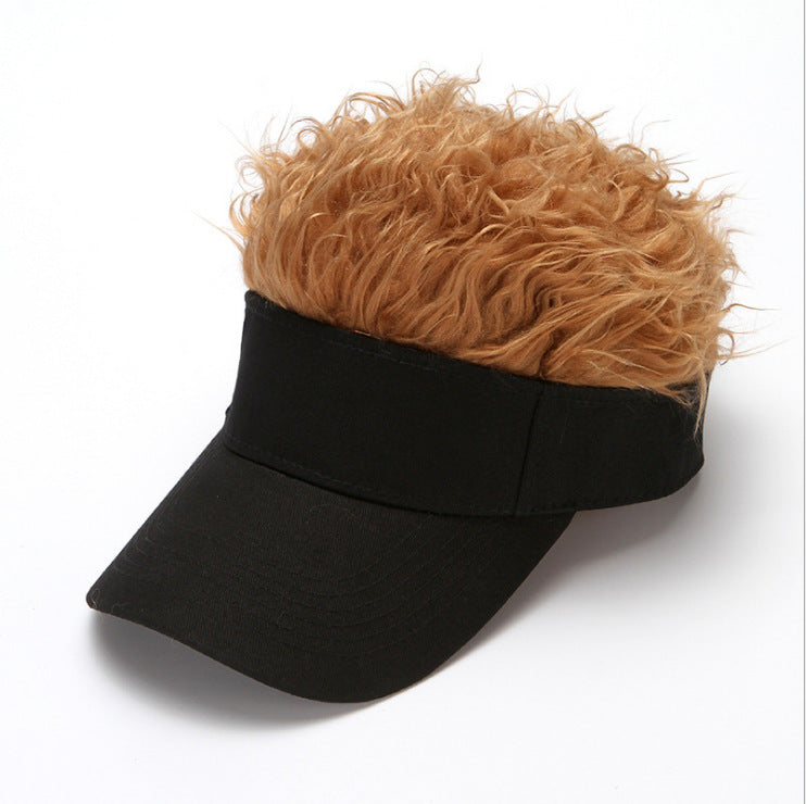 Empty Wig Baseball Hat, Male Hip-Hop Sunshade Sun Hat