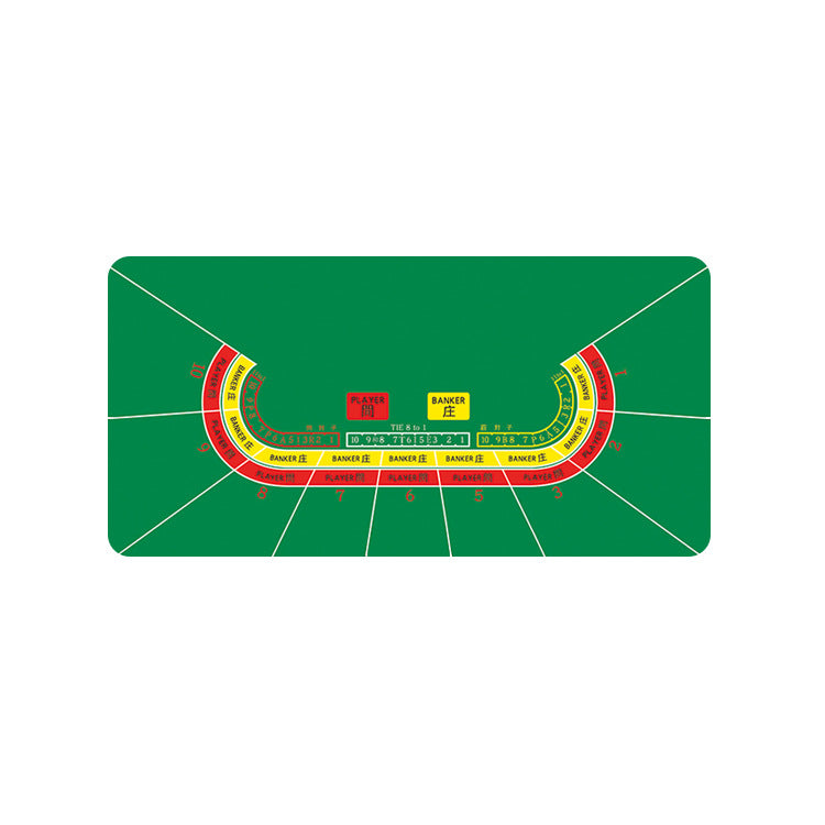 Game Poker Rubber Table Mat Square Round Chips