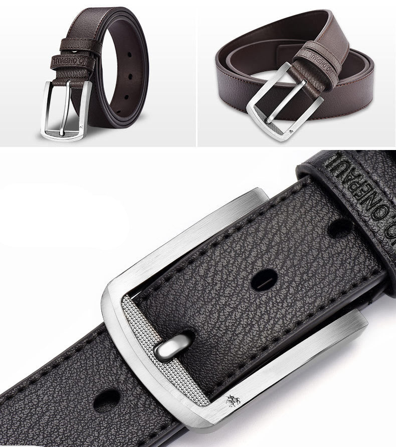 Korean Style Men's Casual Belt With Pin Buckle