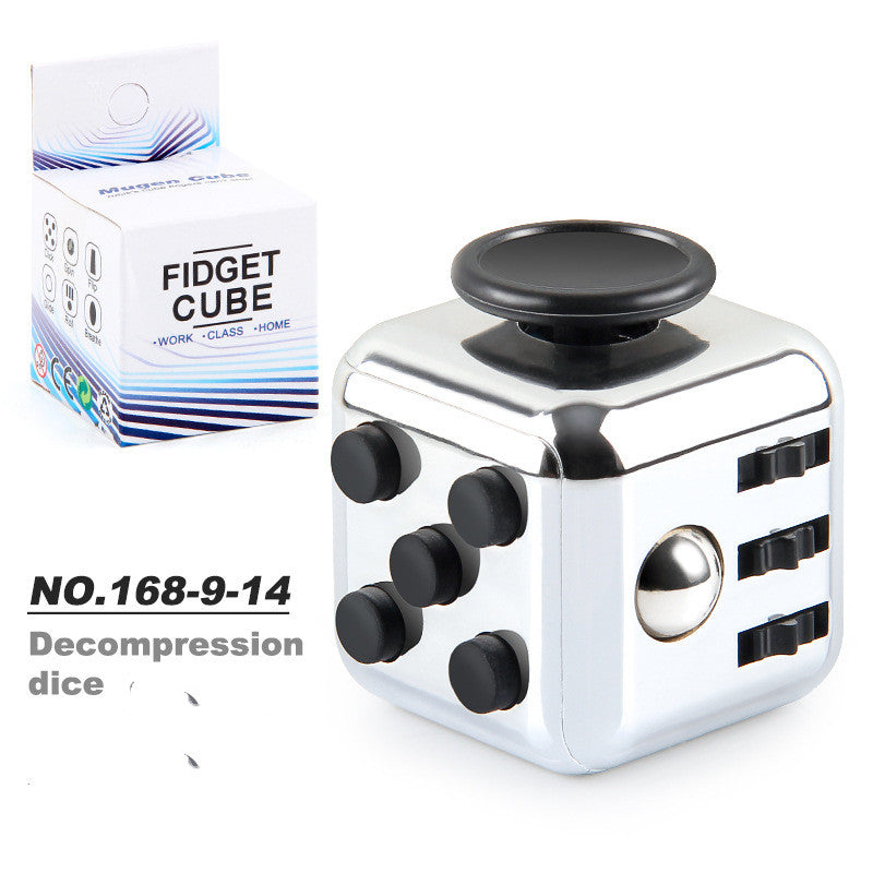 Toy Decompression Cube Vent Decompression Dice Press 6-sided Finger Cube