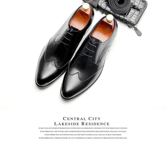 Men's Formal Business English Pointed Toe Shoes