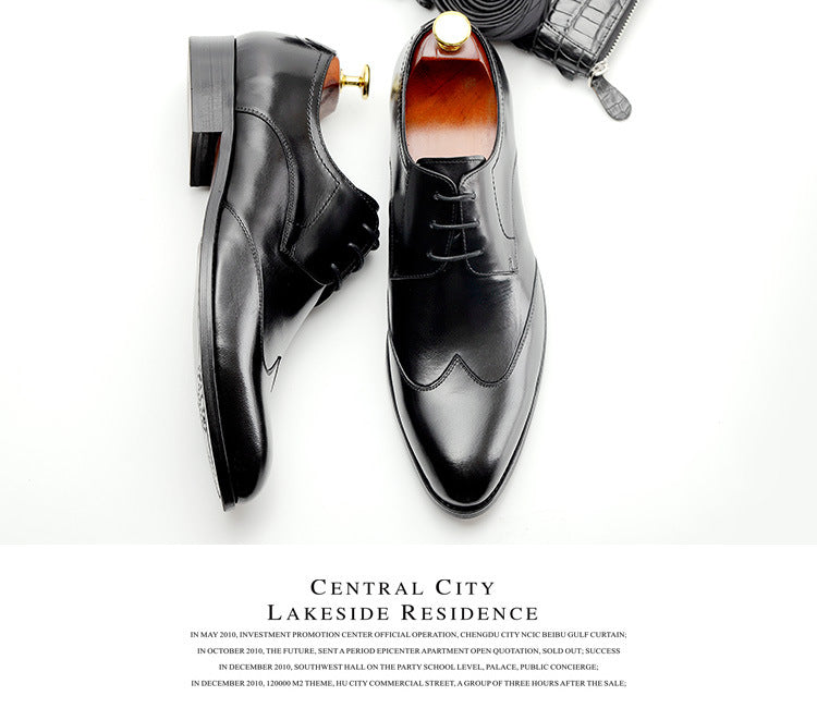 Men's Formal Business English Pointed Toe Shoes