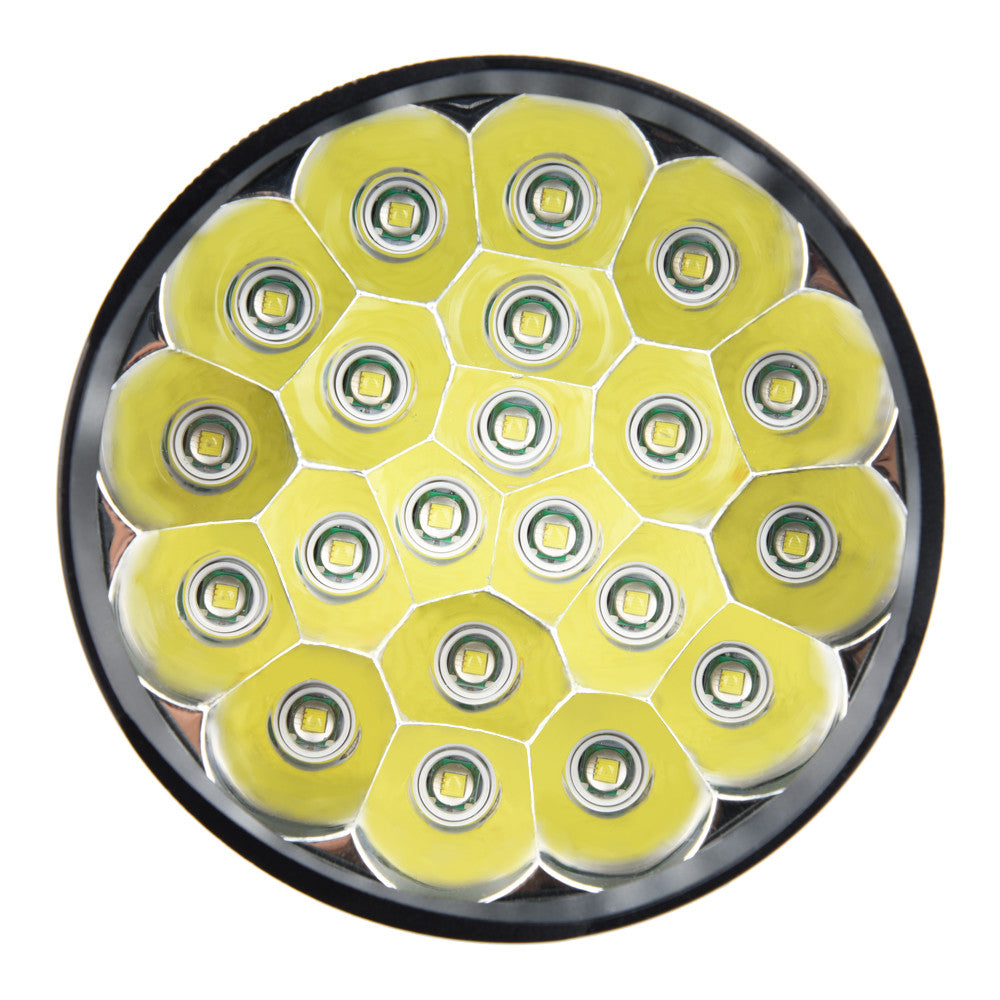 4000LM  XM-L LED 21x T6 Super Flashlight Torch Lamp Light 5Mode 26650 18650