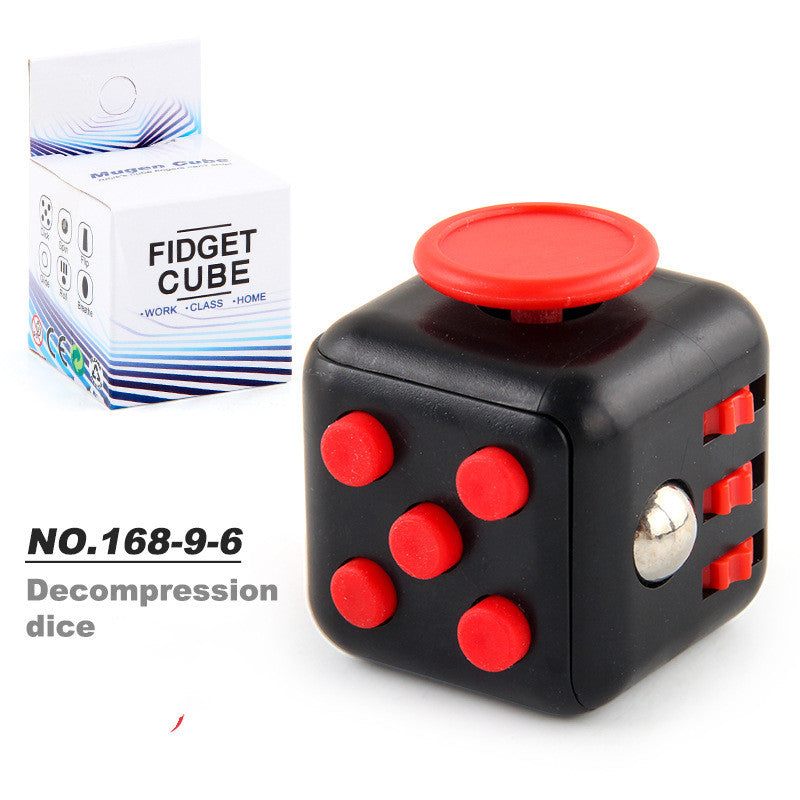 Toy Decompression Cube Vent Decompression Dice Press 6-sided Finger Cube