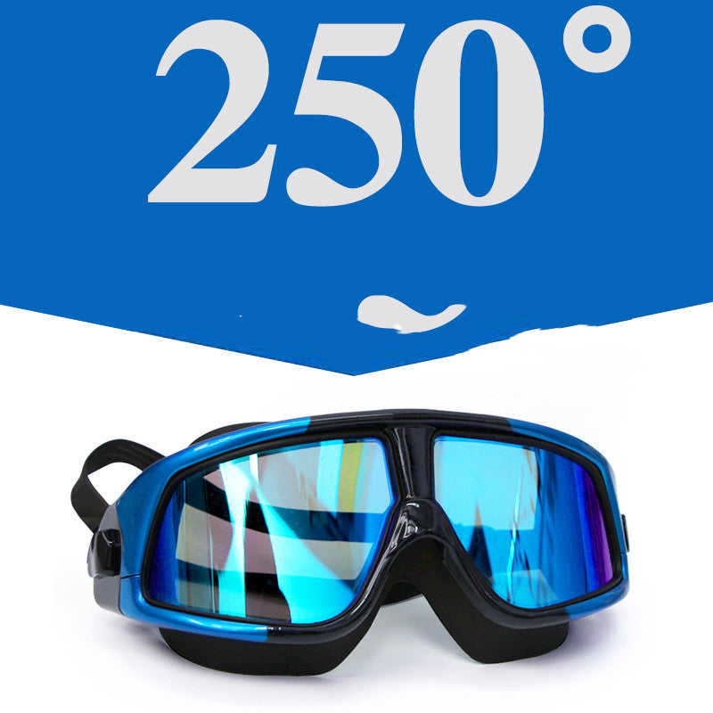 Goggles Electroplating Waterproof Big Frame Transparent Myopia Swimming Diving Goggles For Adults