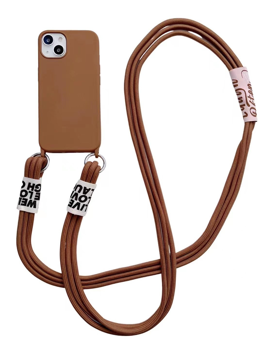 Diagonal Lanyard Soft Strap Hanging Neck Silicone Phone Case