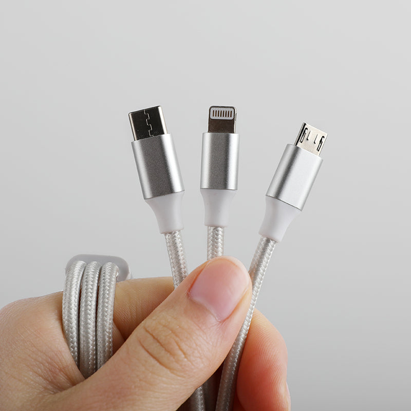 Type-C Interface Three-in-one Data Cable Lengthened 2 Meters Mobile Phone Charging
