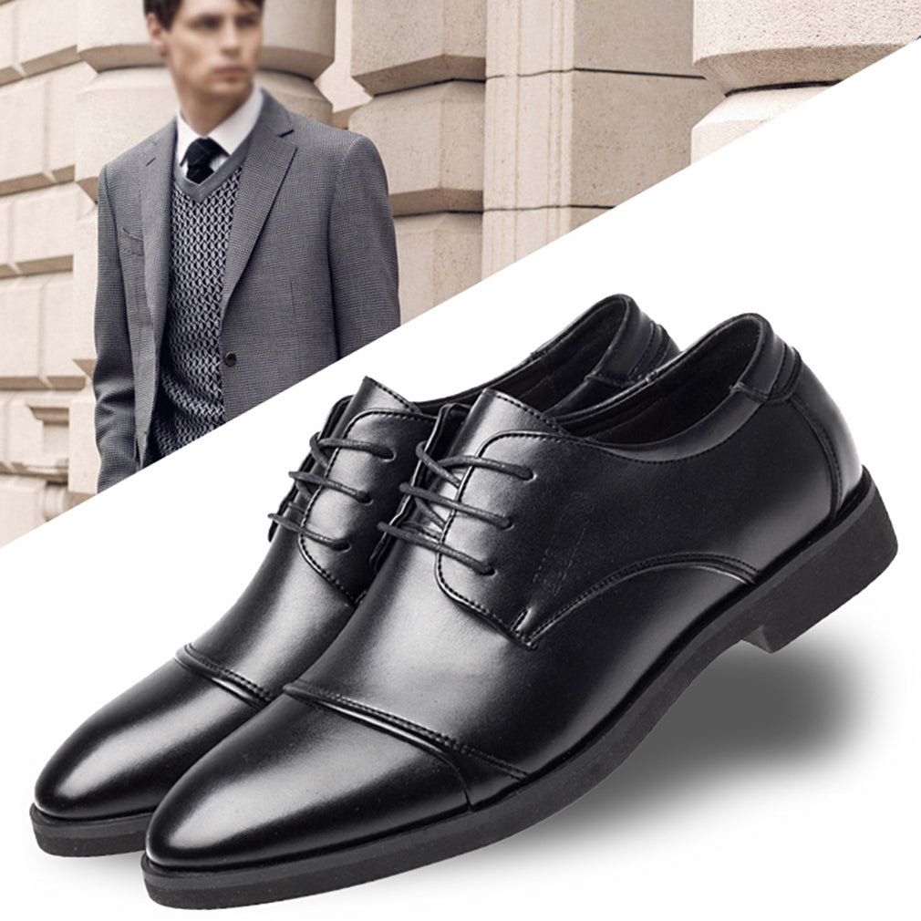 Luxury Business Oxford Leather Shoes Men Breathable Rubber Formal Dress Shoes Male Office Wedding Flats Footwear Mocassin Homme