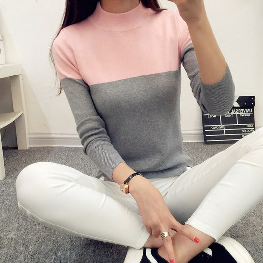 Fashion Women's Loose Knit Sweater Bottoming Shirt