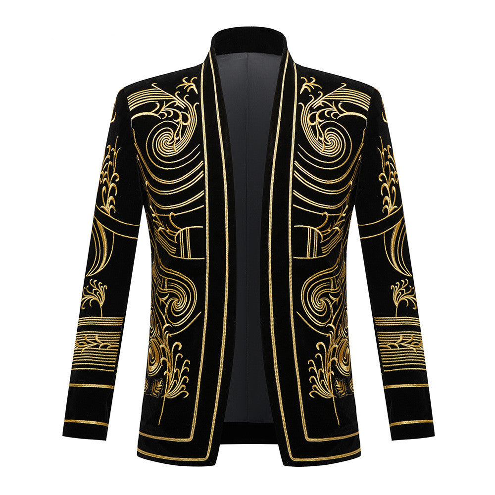 Men's Blazer Singer Stage Performance Costume