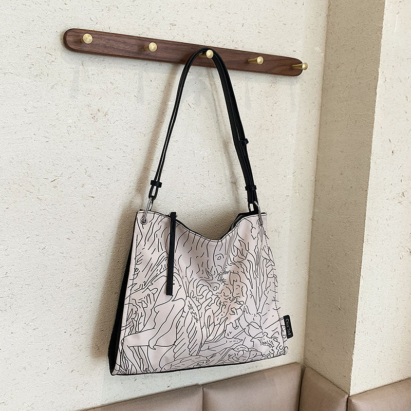 Exaggerated Pendant Key Pattern Fashionable And Generous Bag