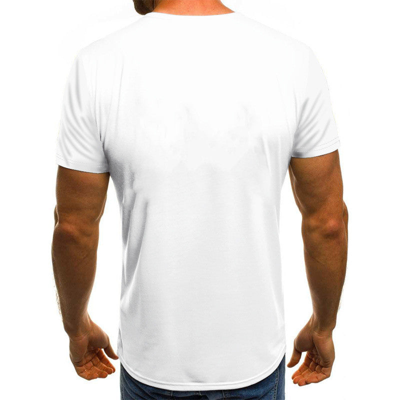 Men's Dinosaur Printed Short-sleeved T-shirt