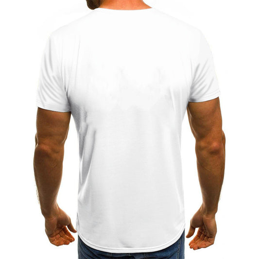 Men's Dinosaur Printed Short-sleeved T-shirt