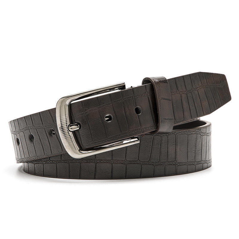 Men's Alloy Pin Buckle Decorative Denim Belt