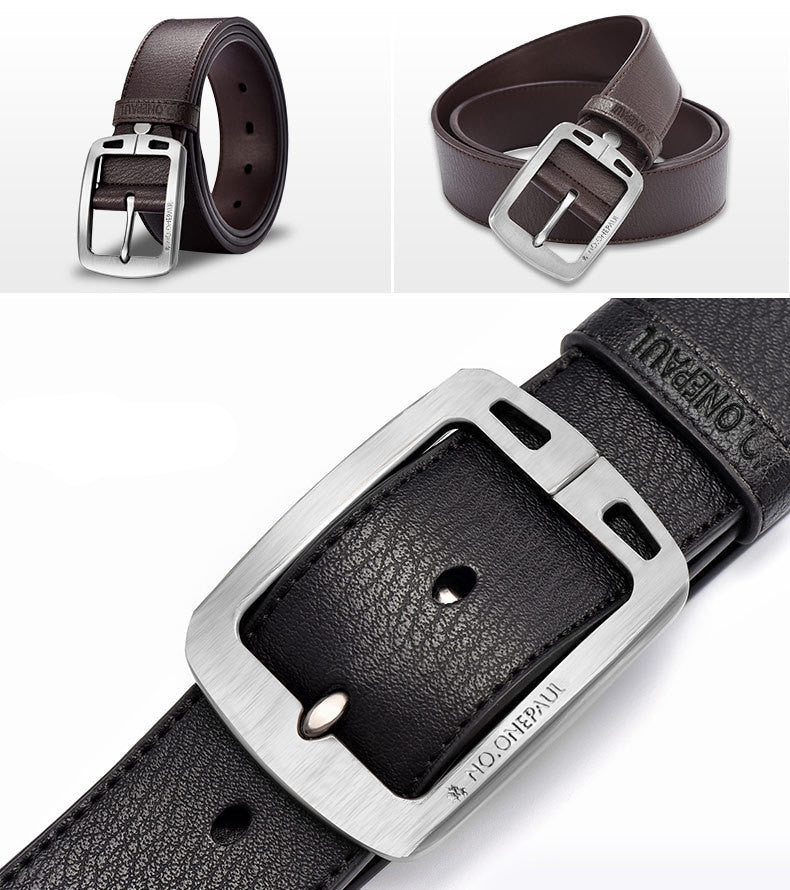 Korean Style Men's Casual Belt With Pin Buckle