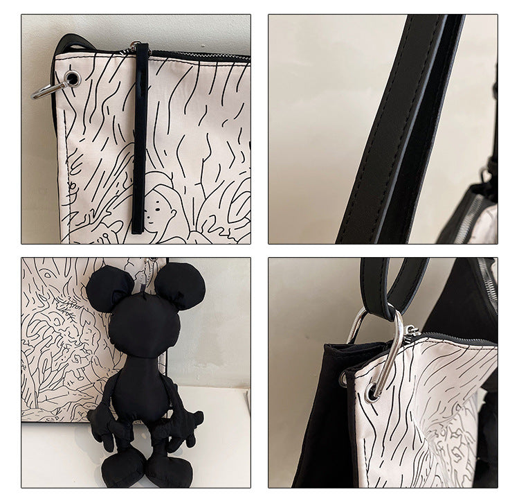 Exaggerated Pendant Key Pattern Fashionable And Generous Bag