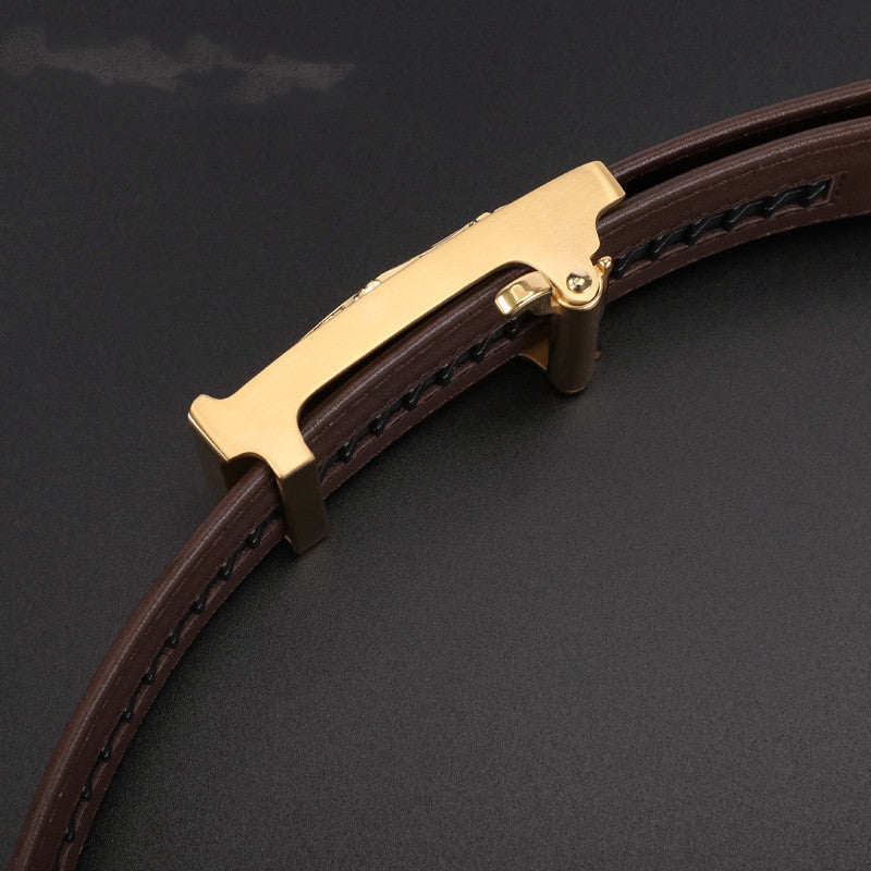 Men's Leather Bone Body Casual  Men's Belt