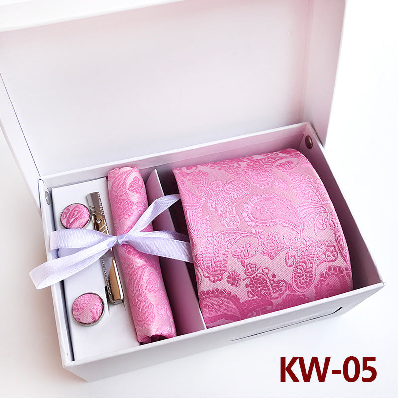 Men's Tie Gift Box 6 Piece Business Suit