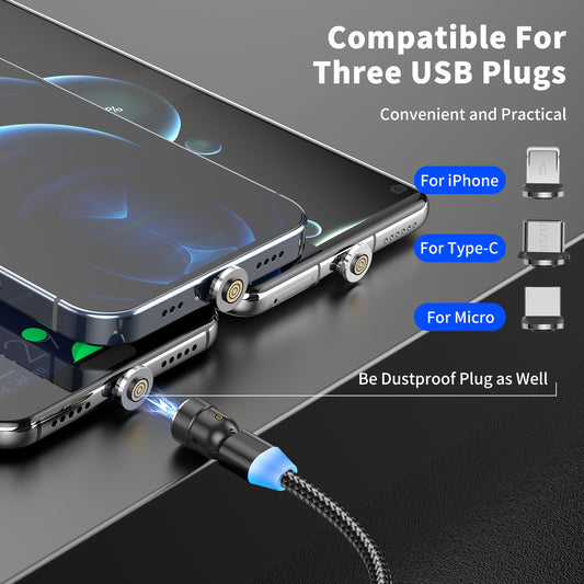 Mobile Phone Charging Three-in-one High Quality Magnetic Data Cable
