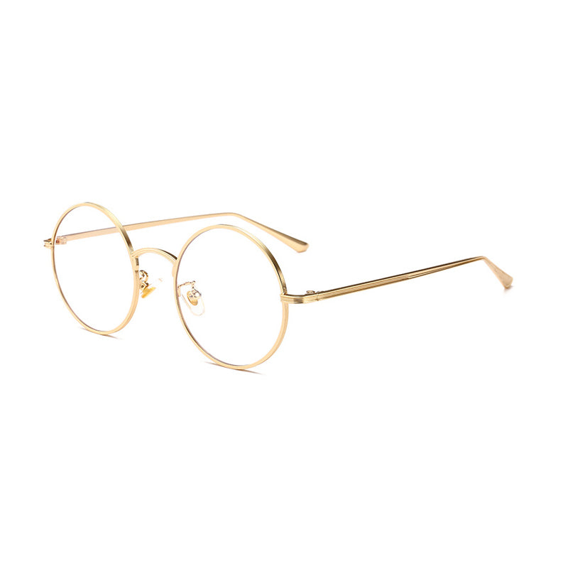 New Round Traitor Retro Black Sunglasses