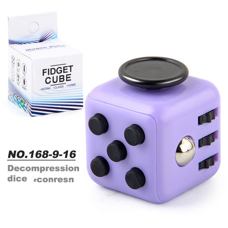Toy Decompression Cube Vent Decompression Dice Press 6-sided Finger Cube